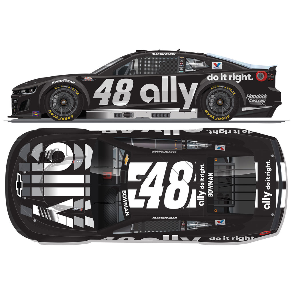 Alex Bowman Darlington Throwback to 2012 Jimmie Johnson 1:24 Standard 2025 Diecast Car #48 Ally NASCAR