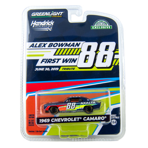Alex Bowman First Hendrick Motorsports Win Tribute 1:64 Standard 1969 Camaro Diecast Car