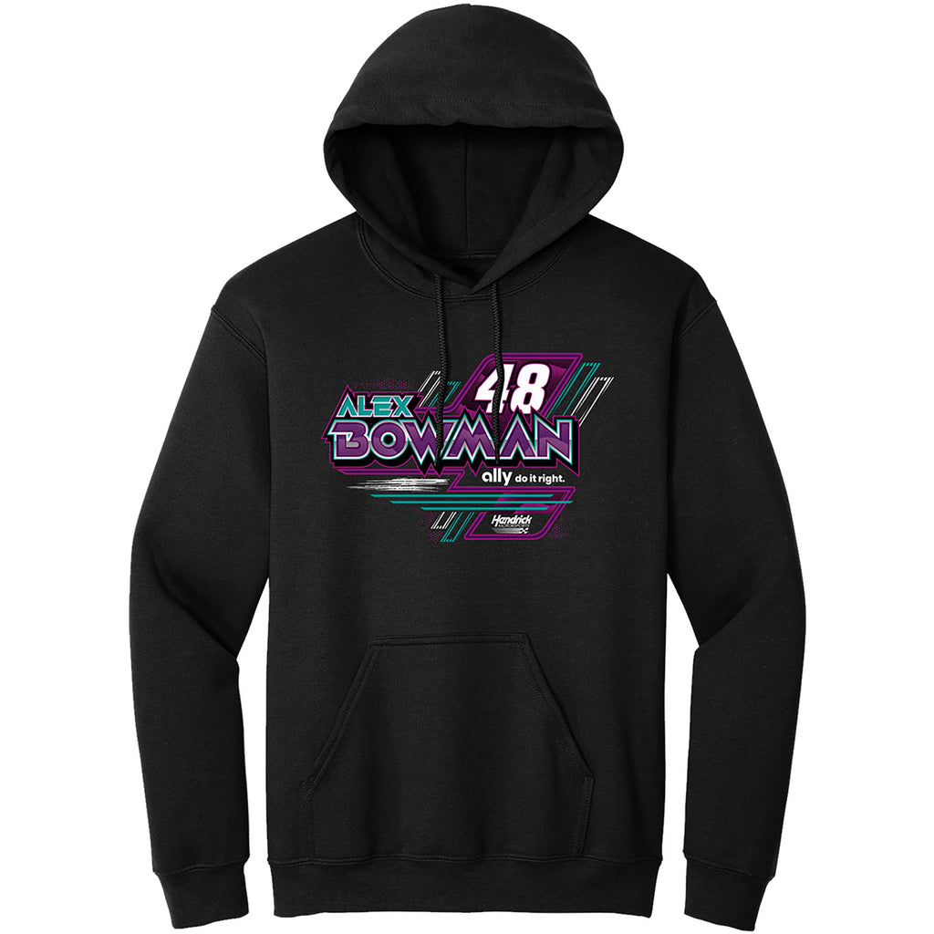 Alex Bowman 2026 Ally Bolt Black 2-Spot Hoodie #48 NASCAR