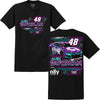 Alex Bowman 2026 Ally Bolt Black 2-Spot T-Shirt #48 NASCAR