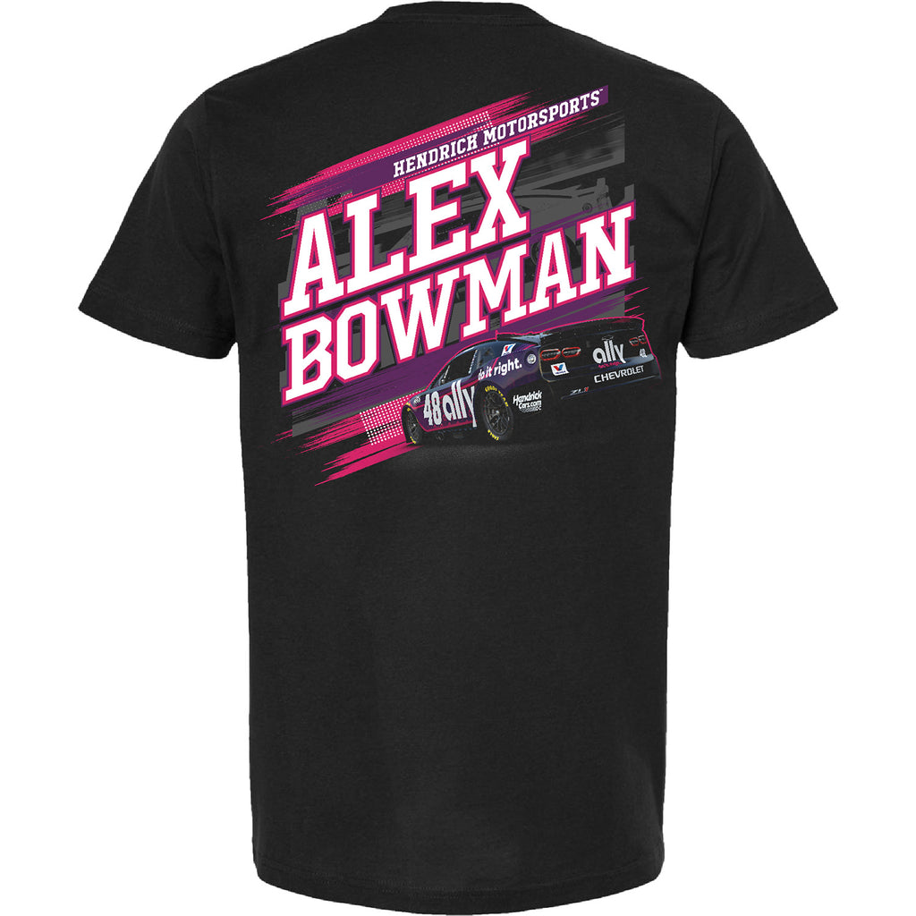 Alex Bowman 2025 Ally Draft T-Shirt Black #48 NASCAR