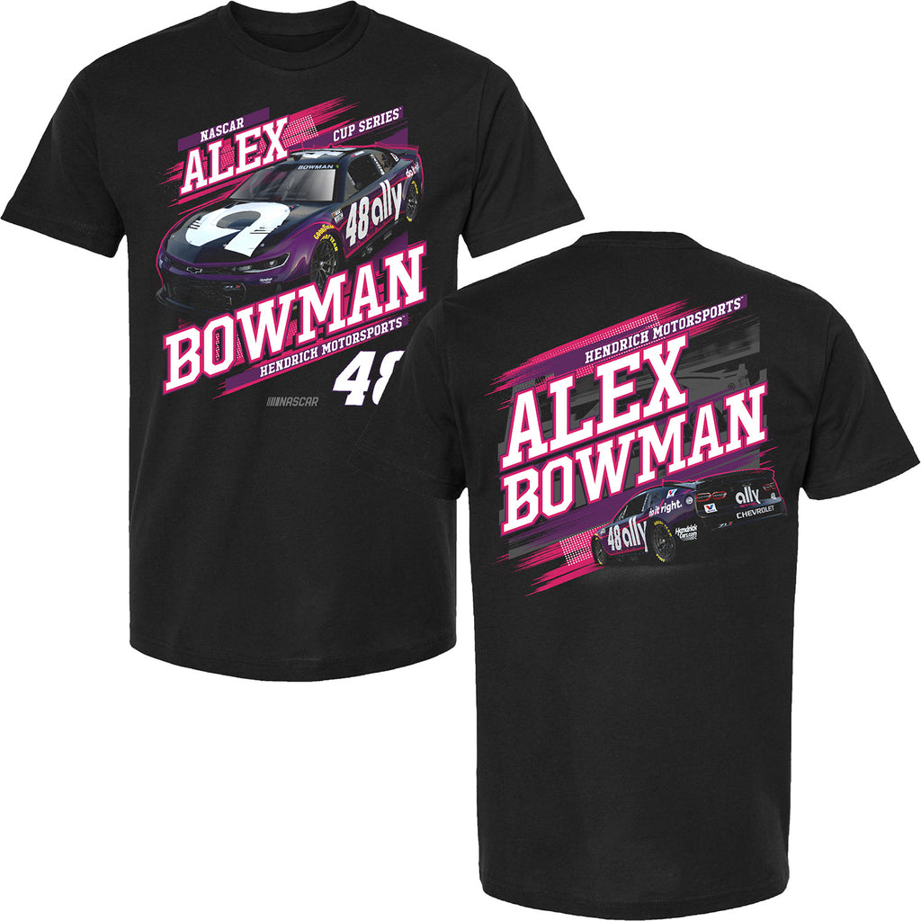 Alex Bowman 2025 Ally Draft T-Shirt Black #48 NASCAR