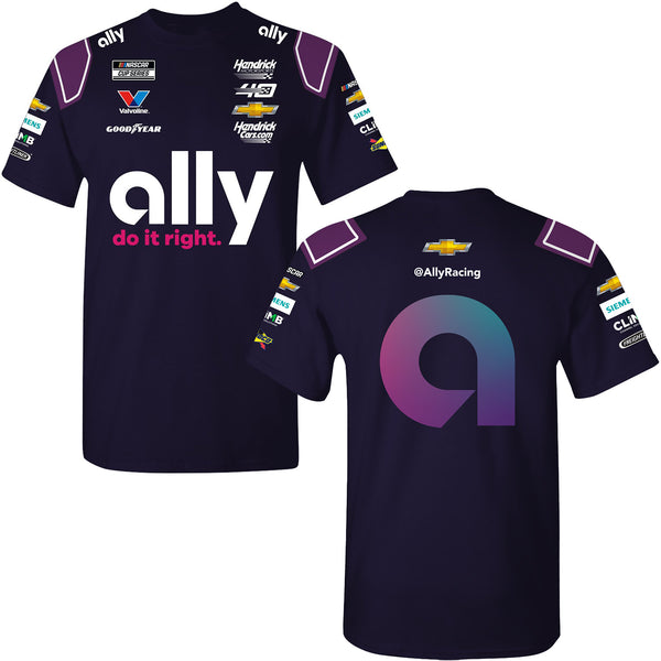 Alex Bowman 2024 Ally Sublimated Uniform Pit Crew T-Shirt #48 NASCAR