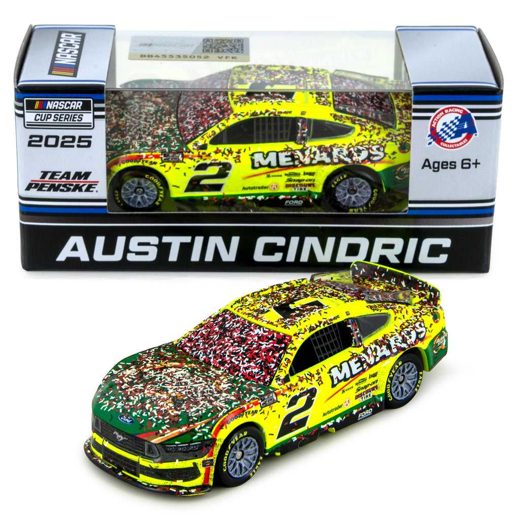 Austin Cindric Talladega Race Win 1:64 Standard 2025 Diecast Car Menards #2 NASCAR