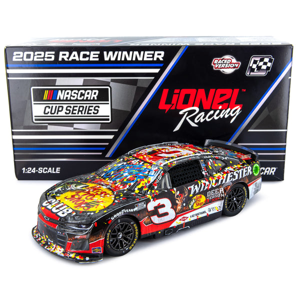 Austin Dillon / Richard Childress Dual Autographed Richmond Race Win 1:24 Standard 2025 Diecast Car #3 Bass Pro Shops Winchester NASCAR