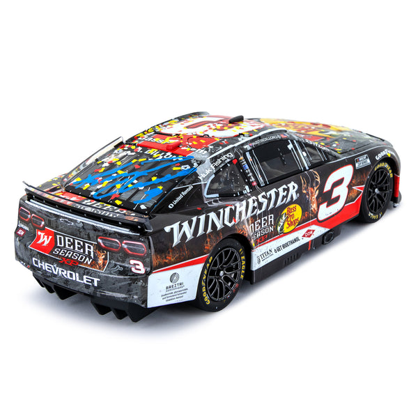 Austin Dillon / Richard Childress Dual Autographed Richmond Race Win 1:24 Standard 2025 Diecast Car #3 Bass Pro Shops Winchester NASCAR