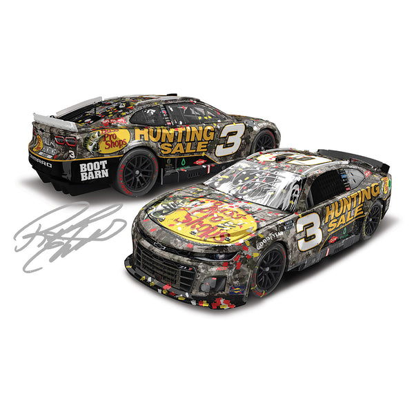 Austin Dillon / Richard Childress Dual Autographed Richmond Race Win 1:24 Standard 2024 Diecast Car Bass Pro Shops #3 NASCAR