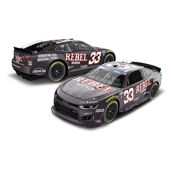 Austin Hill Color Chrome Rebel Bourbon Tribute to Kyle Busch 1:24 2026 Diecast Car #33 NASCAR