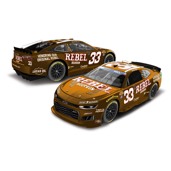 Austin Hill Whiskey Finish Rebel Bourbon Tribute to Kyle Busch 1:24 2026 Diecast Car #33 NASCAR