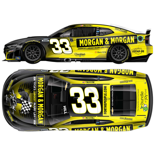 Austin Hill Morgan & Morgan Tribute to Kyle Busch 1:64 2026 Diecast Car #33 NASCAR