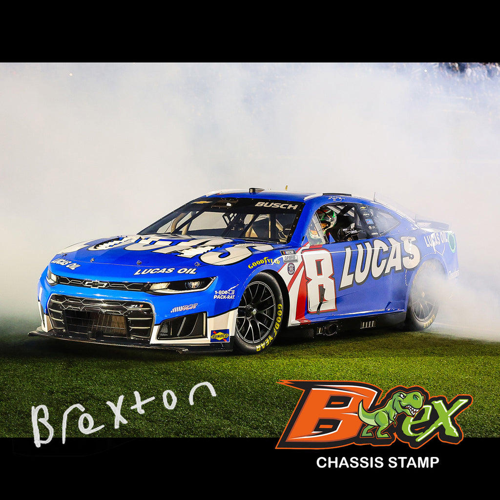 Brexton Busch Autographed Kyle Busch Tribute Burnout 1:24 Standard 2026 Diecast Car #8 Lucas Oil NASCAR