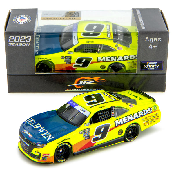 Brandon Jones Menards Xfinity Series 1:64 Standard 2023 Diecast Car #9 NASCAR