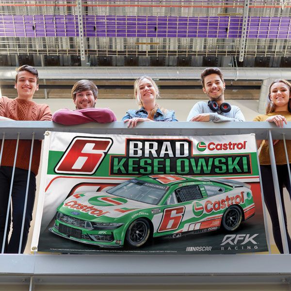 Brad Keselowski 2025 Castrol #6 Car 3x5 Flag NASCAR