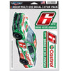 Brad Keselowski 2025 Multi-Use Castrol #6 Decal 3-Pack #6 NASCAR