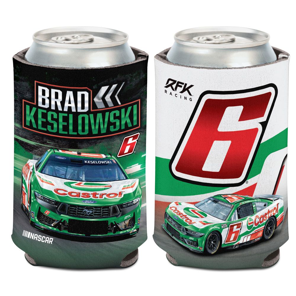 Brad Keselowski 2025 Castrol #6 Can Hugger 12oz Cooler NASCAR