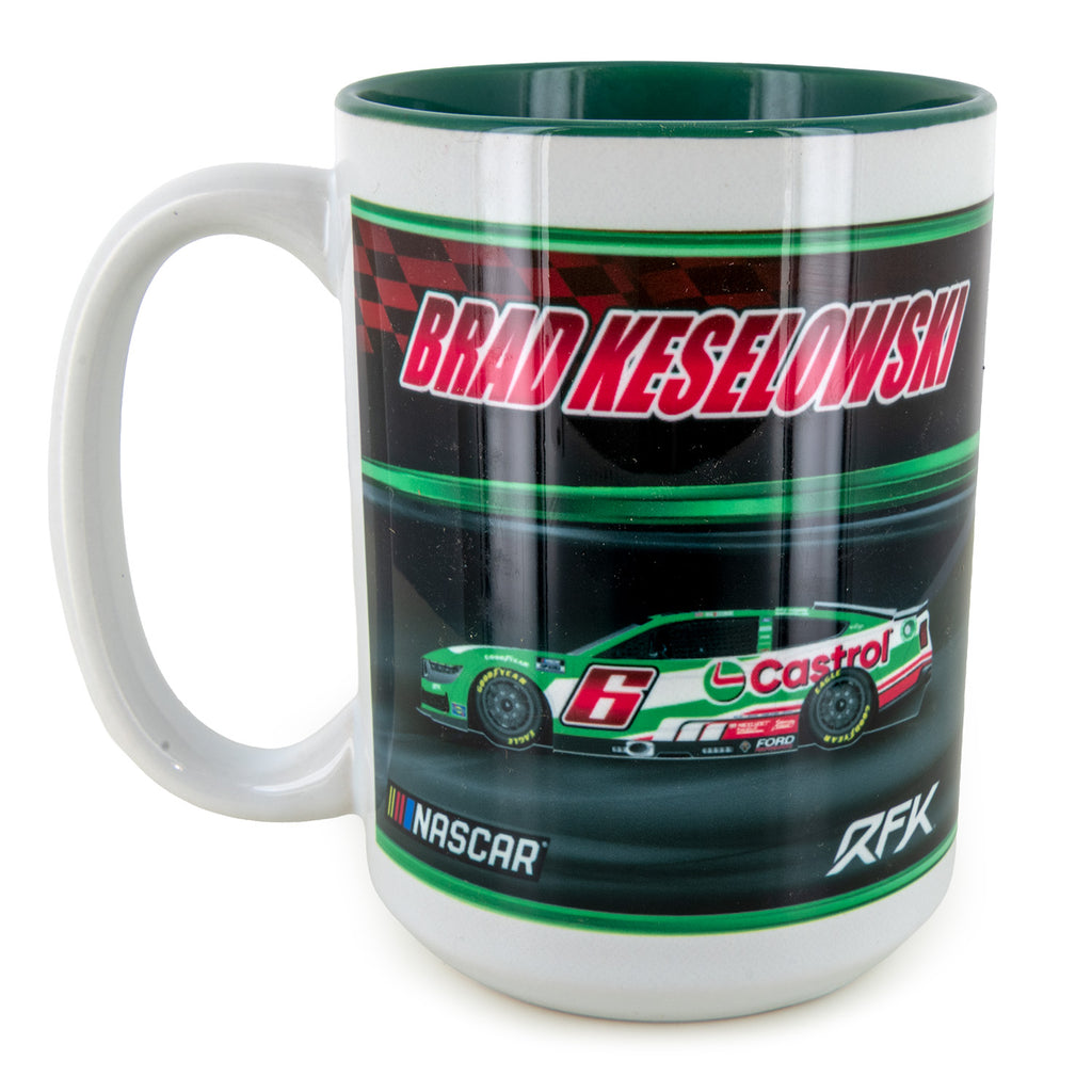 Brad Keselowski 2025 Castrol #6 Coffee Mug 15oz With Color Interior