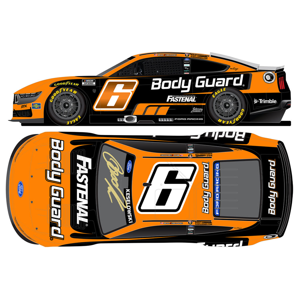 Brad Keselowski Autographed Body Guard 1:24 Standard 2026 Diecast Car #6 NASCAR