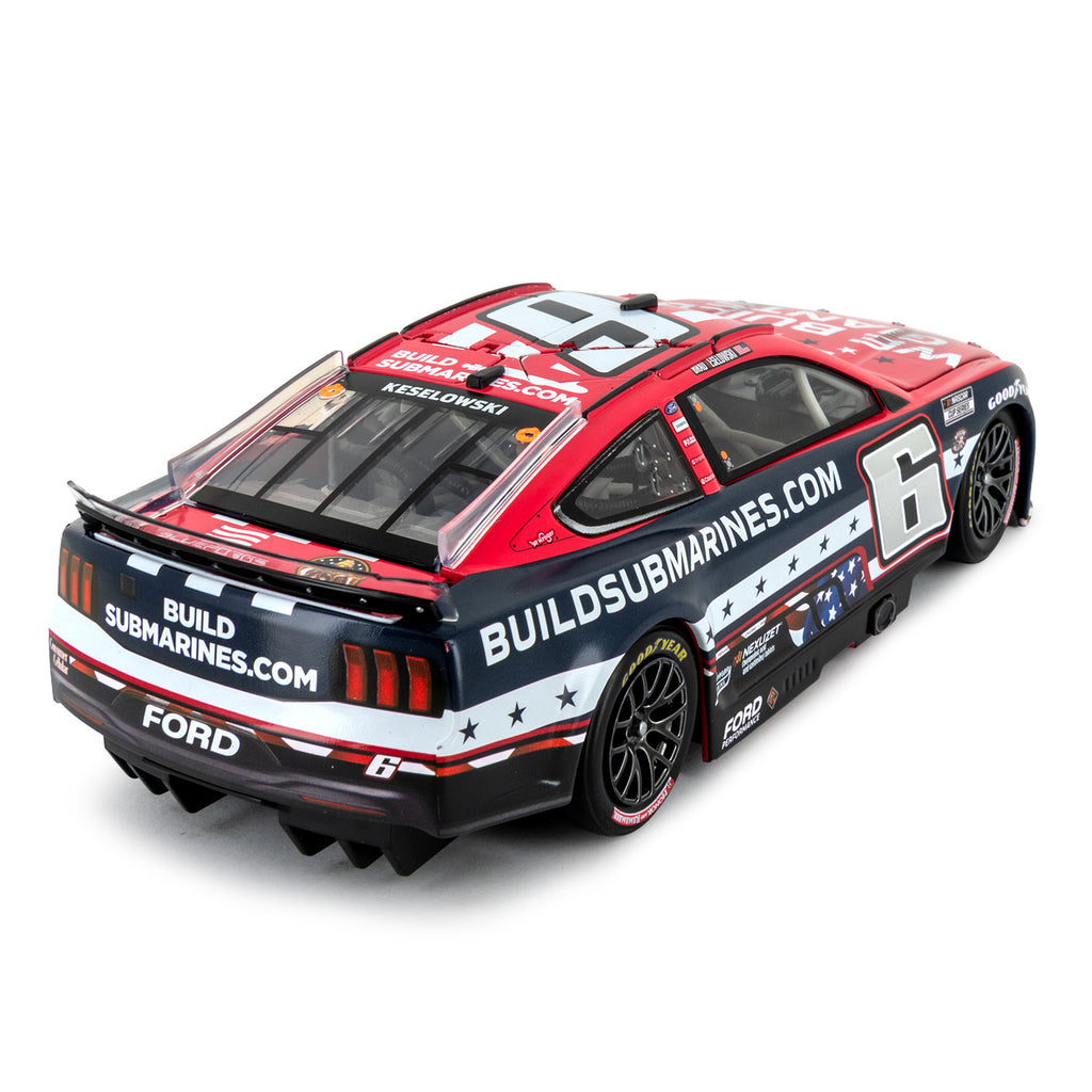 Brad Keselowski Autographed BuildSubmarines Salutes 1:24 Standard 2025 Diecast Car #6 NASCAR