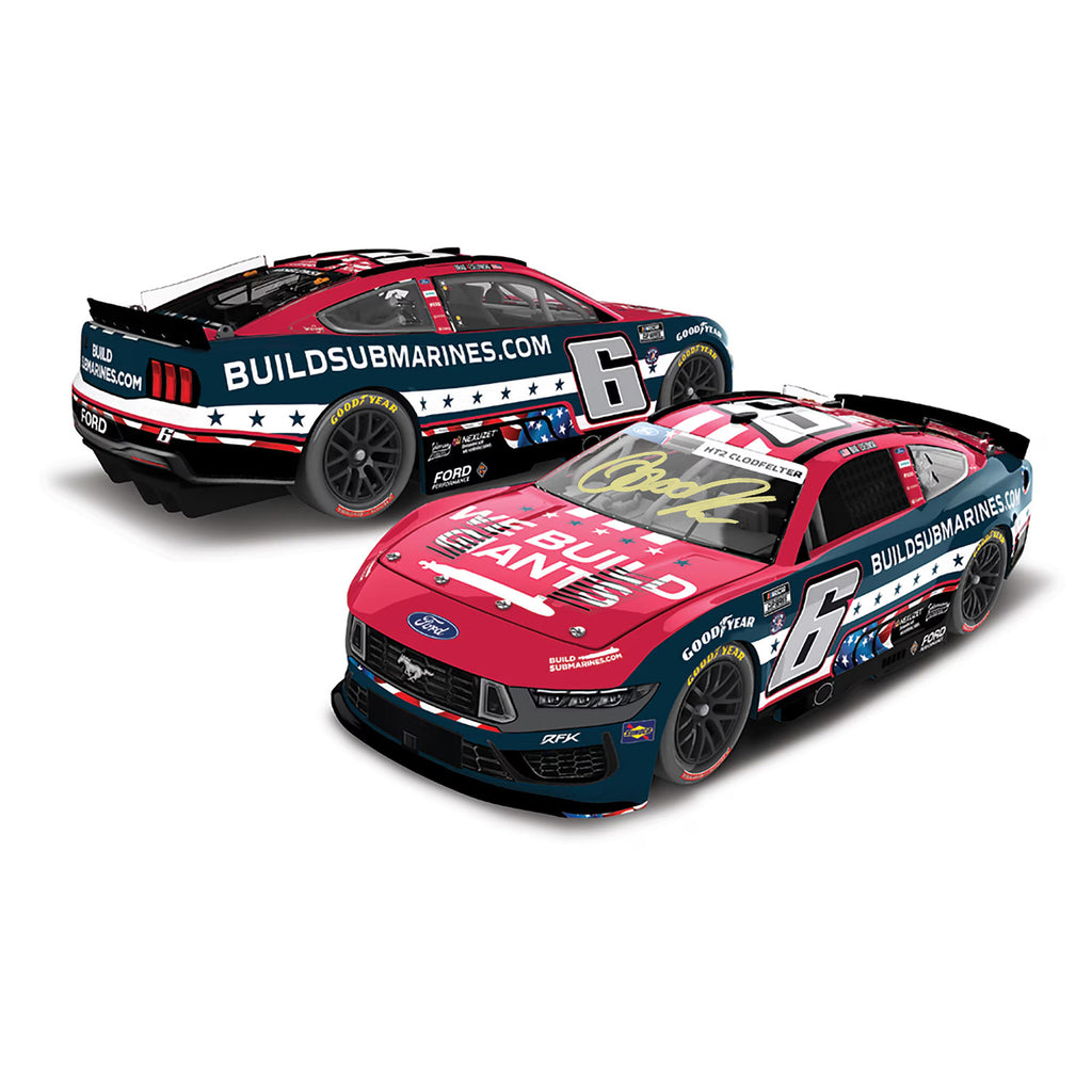 Brad Keselowski Autographed BuildSubmarines Salutes 1:24 Standard 2025 Diecast Car #6 NASCAR