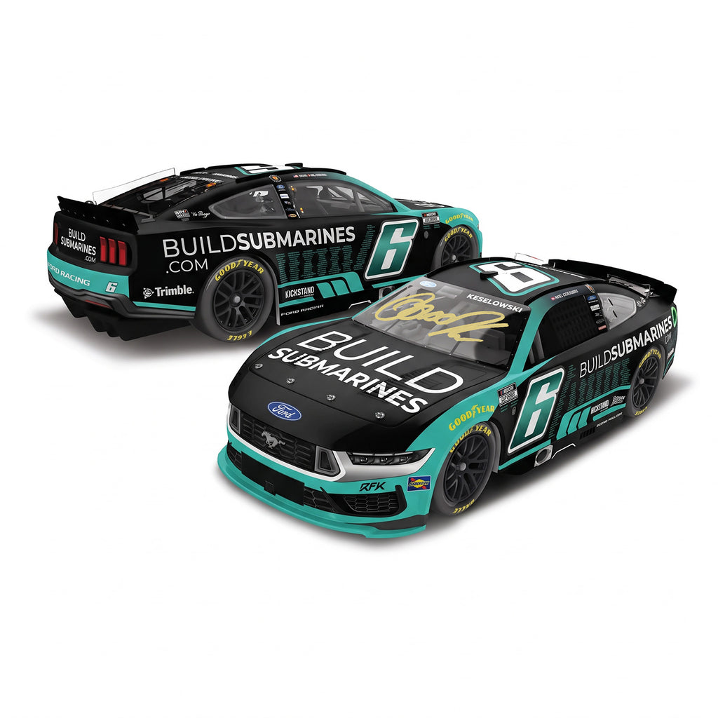 Brad Keselowski Autographed BuildSubmarines Tribute to Veterans 1:24 Standard 2026 Diecast Car #6 NASCAR
