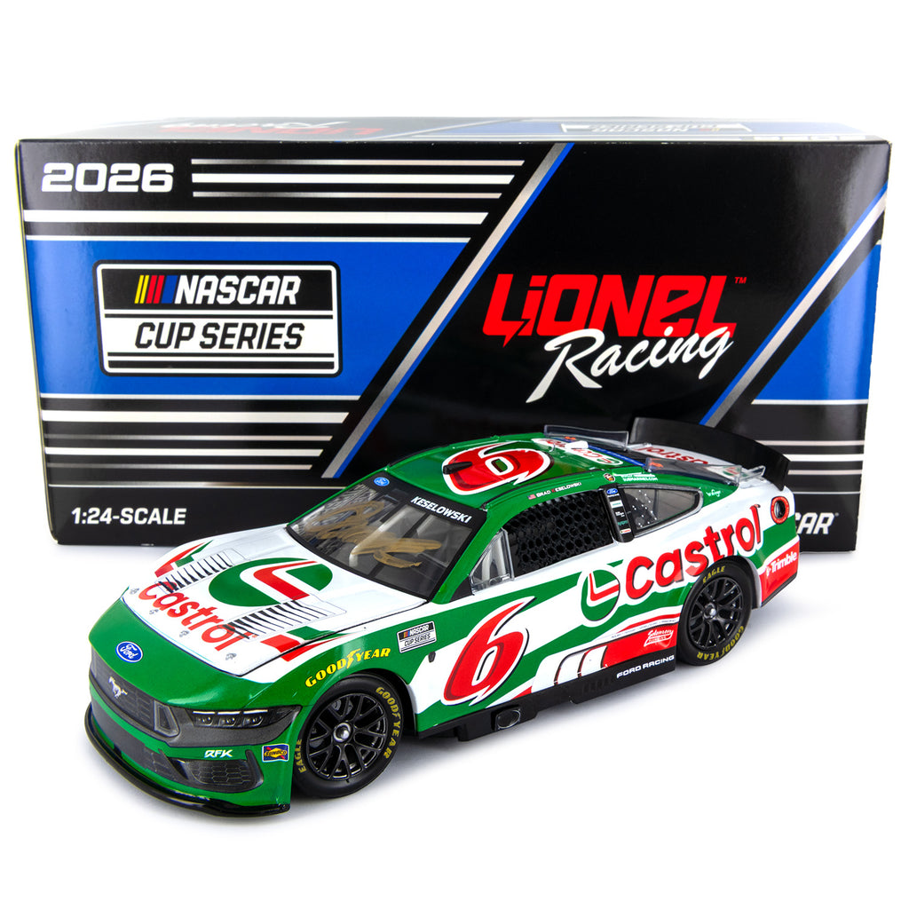 Brad Keselowski Autographed Castrol Greg Biffle Tribute 1:24 Standard 2026 Diecast Car #6 NASCAR