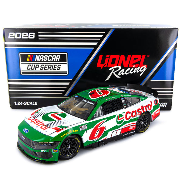 Brad Keselowski Autographed Castrol Greg Biffle Tribute 1:24 Standard 2026 Diecast Car #6 NASCAR