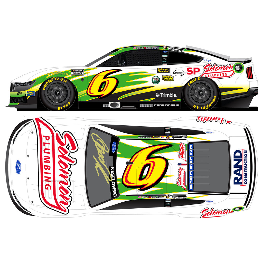 Brad Keselowski Autographed Darlington Throwback to 2010 Greg Biffle 1:24 Standard 2026 Diecast #6 NASCAR