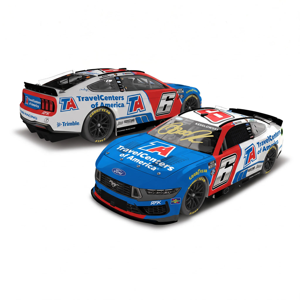 Brad Keselowski Autographed TravelCenters of America 1:24 Standard 2026 Diecast Car #6 NASCAR