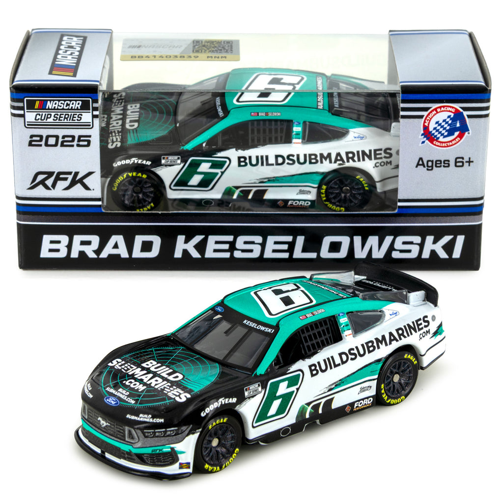 Brad Keselowski BuildSubmarines 1:64 Standard 2025 Diecast Car #6 NASCAR