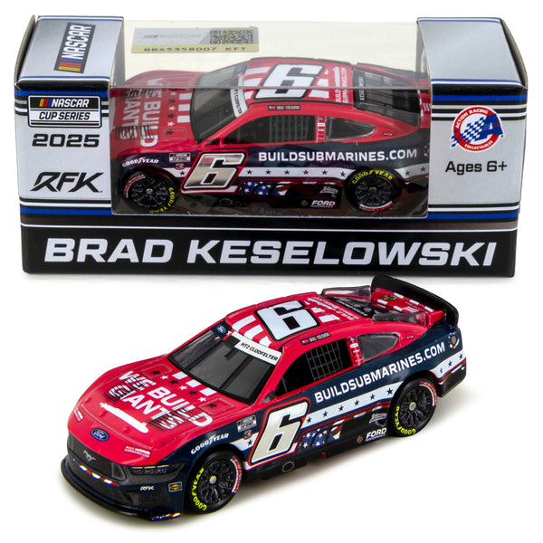 Brad Keselowski BuildSubmarines Salutes 1:64 Standard 2025 Diecast Car #6 NASCAR
