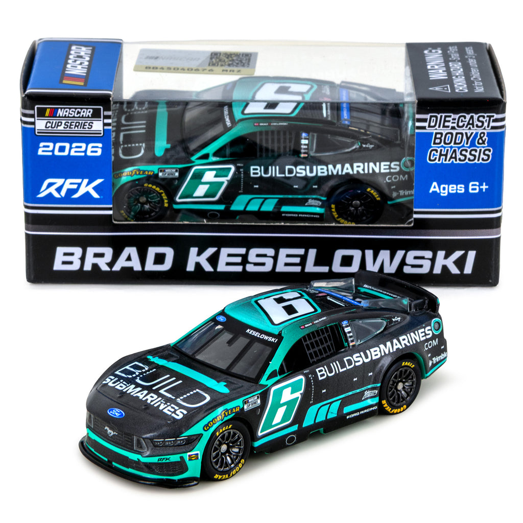 Brad Keselowski BuildSubmarines 1:64 2026 Diecast Car #6 NASCAR