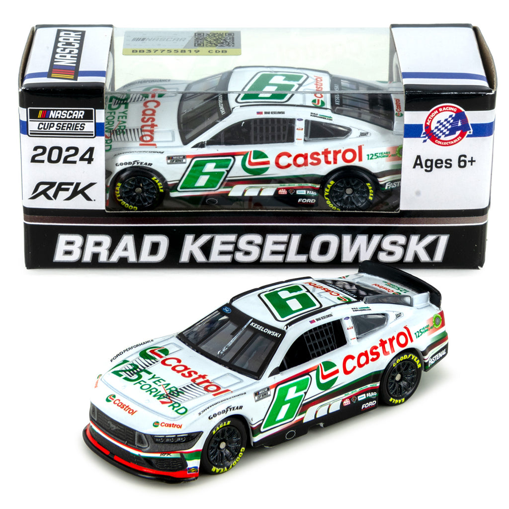 Brad Keselowski Castrol 125 Years Forward 1:64 Standard 2024 Diecast Car #6 NASCAR