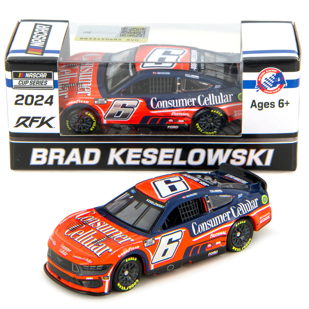 Brad Keselowski Consumer Cellular 1 64 Standard 2024 Diecast Car