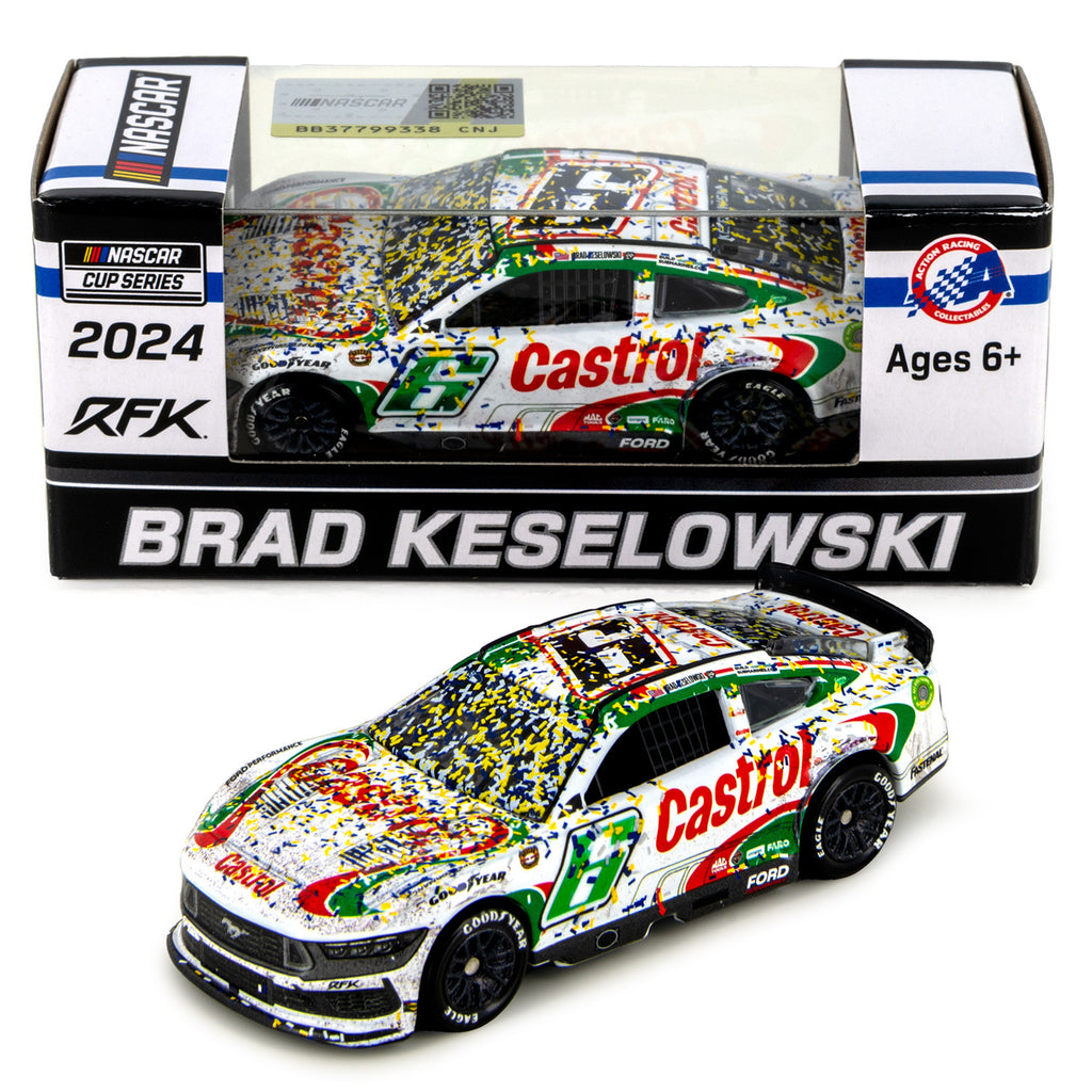 Brad Keselowski Darlington 1st RFK Race Win 1:64 Standard 2024 Diecast Car Castrol #6 NASCAR