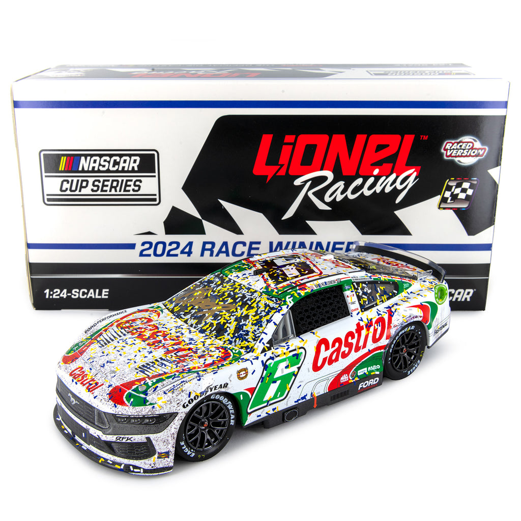 Brad Keselowski / TJ Majors Dual Autographed Darlington 1st RFK Race Win 1:24 Standard 2024 Diecast Car Castrol #6 NASCAR