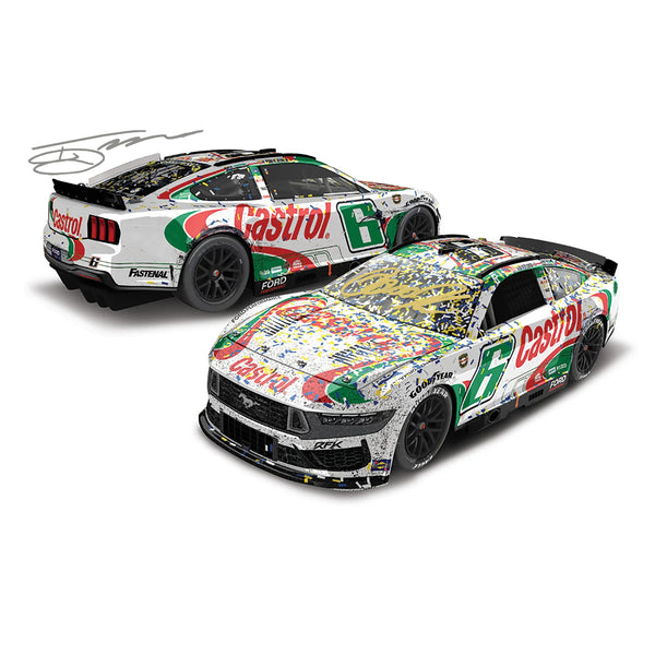 Brad Keselowski / TJ Majors Dual Autographed Darlington 1st RFK Race Win 1:24 Standard 2024 Diecast Car Castrol #6 NASCAR