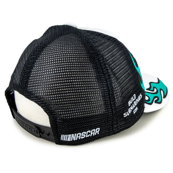 Brad Keselowski 2025 Flame #6 Mesh Hat Black/White NASCAR