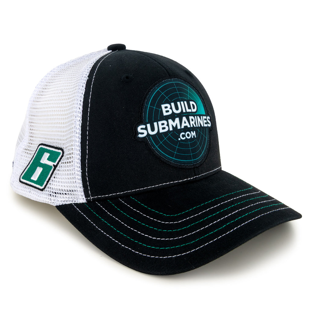 Brad Keselowski 2025 BuildSubmarines Sponsor Mesh Hat Black/White #6 NASCAR