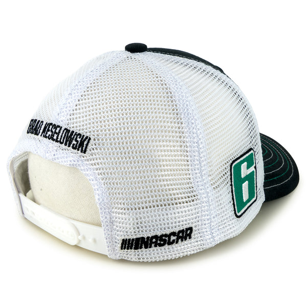 Brad Keselowski 2025 BuildSubmarines Sponsor Mesh Hat Black/White #6 NASCAR