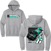 Brad Keselowski 2025 BuildSubmarines #6 Car 2-Spot Hoodie Sweatshirt Gray NASCAR