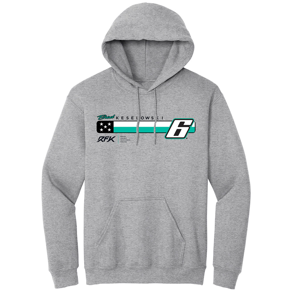 Brad Keselowski 2025 BuildSubmarines #6 Car 2-Spot Hoodie Sweatshirt Gray NASCAR