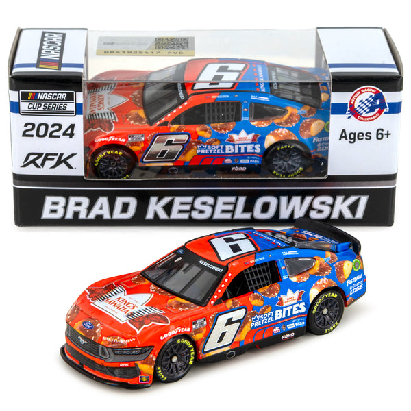 Brad Keselowski King's Hawaiian Pretzel Bites 1:64 Standard 2024 Diecast Car #6 NASCAR