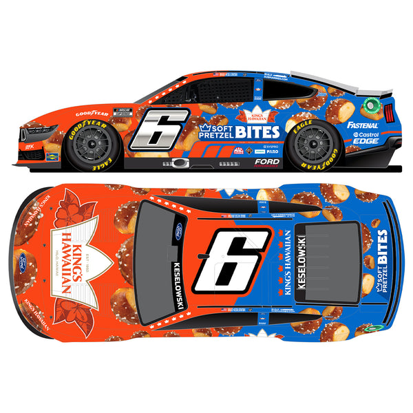 Brad Keselowski King's Hawaiian Pretzel Bites 1:64 Standard 2024 Diecast Car #6 NASCAR