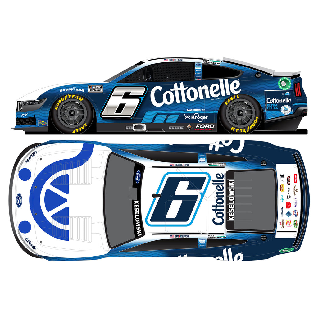 Brad Keselowski ELITE Kroger / Cottonelle 1:24 2025 Diecast Car #6 NASCAR