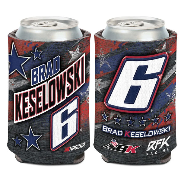 Brad Keselowski 2026 Patriotic #6 Can Hugger 12oz Cooler NASCAR