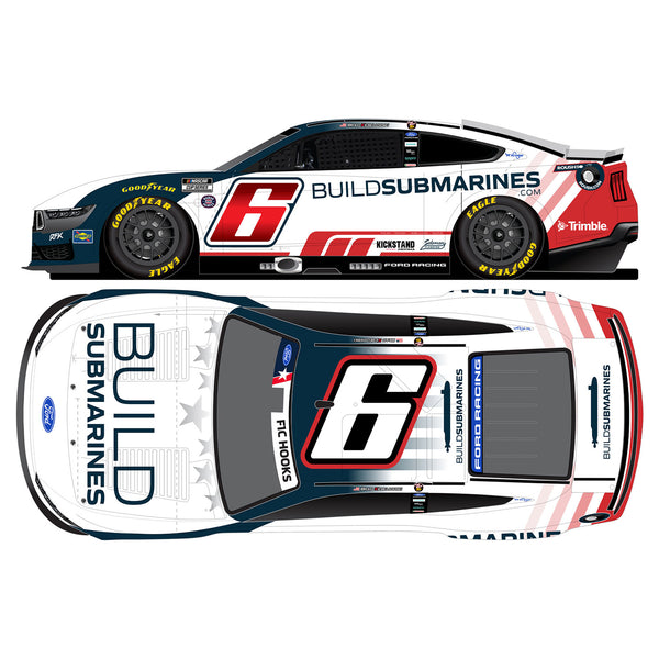 Brad Keselowski Color Chrome BuildSubmarines Patriotic Salutes 1:24 2026 Diecast Car #6 NASCAR
