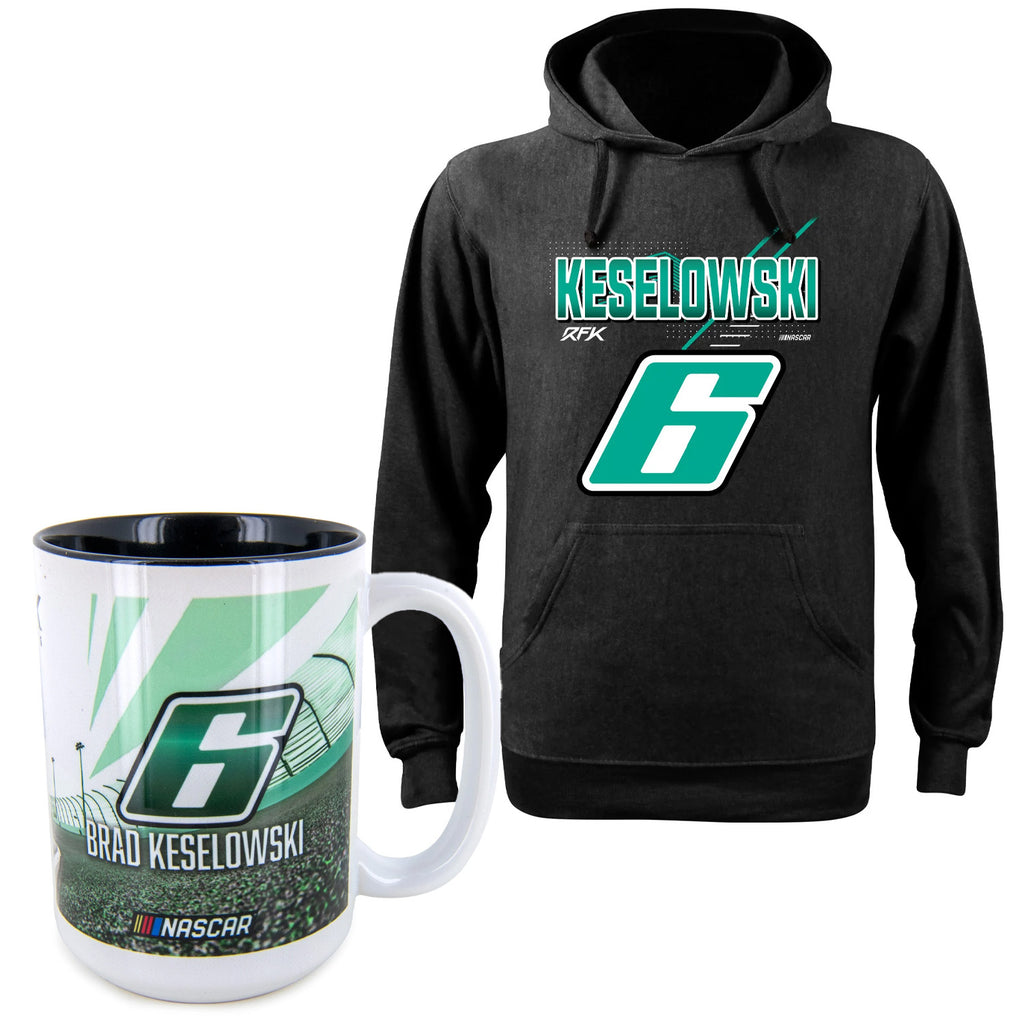 Brad Keselowski #6 Hoodie and Deluxe 15oz Coffee Mug BUNDLE PRICED