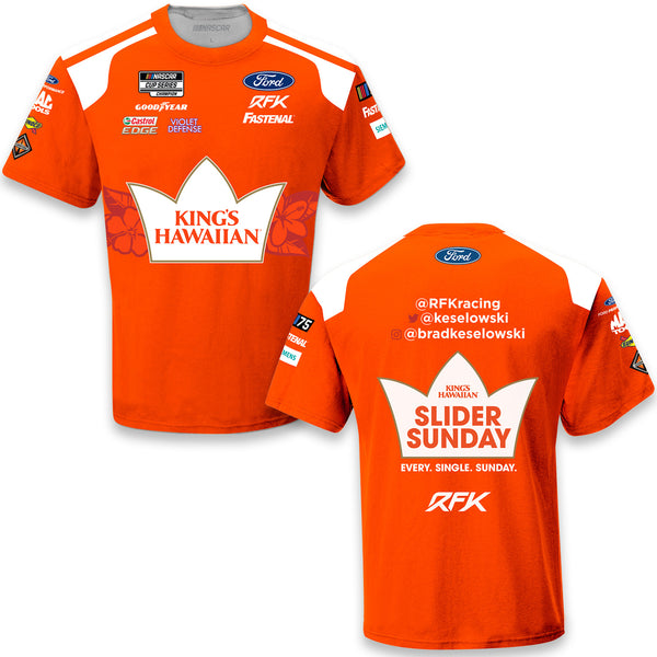 Brad Keselowski 2023 King's Hawaiian Sublimated Uniform Pit Crew T-Shirt #6 NASCAR