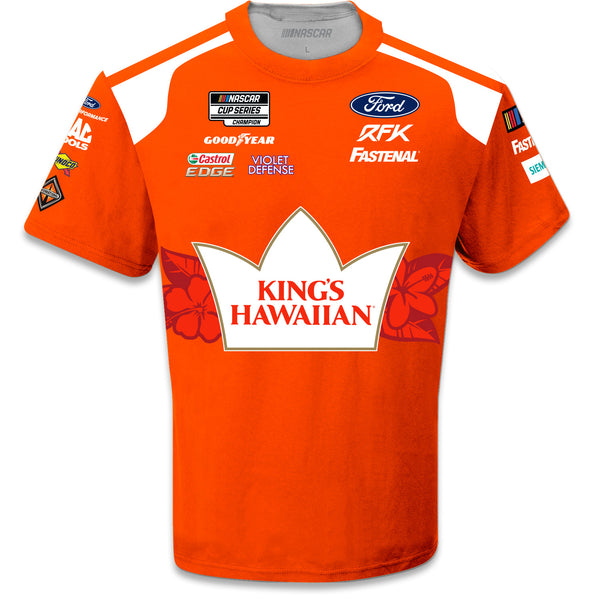 Brad Keselowski 2023 King's Hawaiian Sublimated Uniform Pit Crew T-Shirt #6 NASCAR