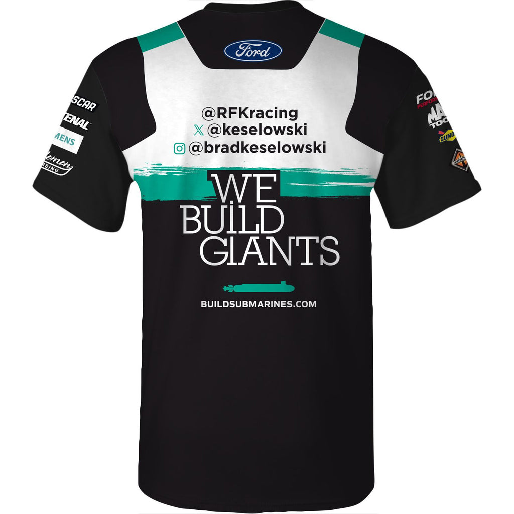 Brad Keselowski 2024 BuildSubmarines Sublimated Uniform Pit Crew T-Shirt #6 NASCAR